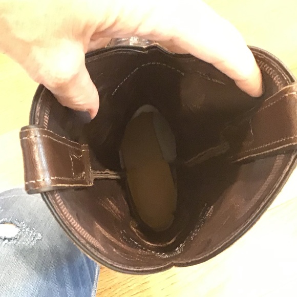 SALE❗️JUSTIN CHOCOLATE IGUANA LIZARD NARROW TOE - Picture 13 of 16